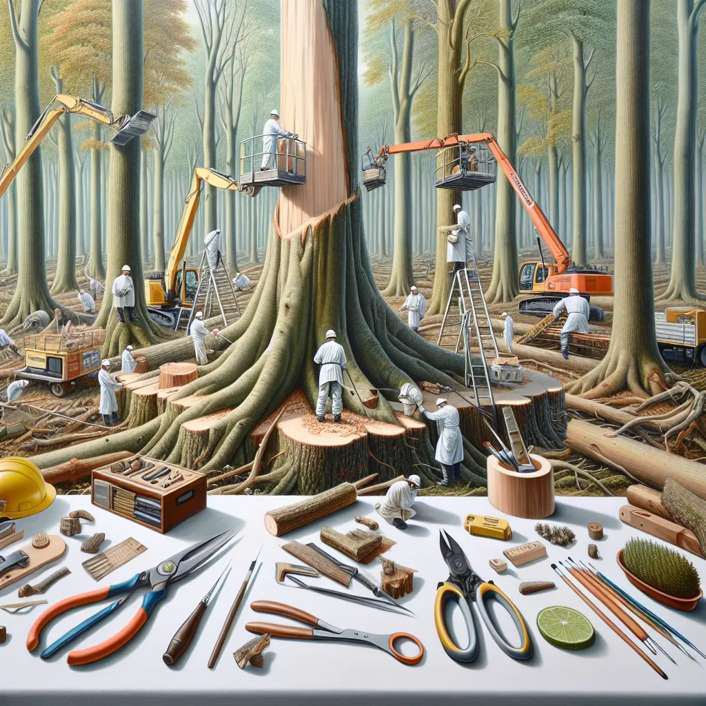 Precyzyjna wycinka trudnych drzew z dendrologiczną ekspertyzą